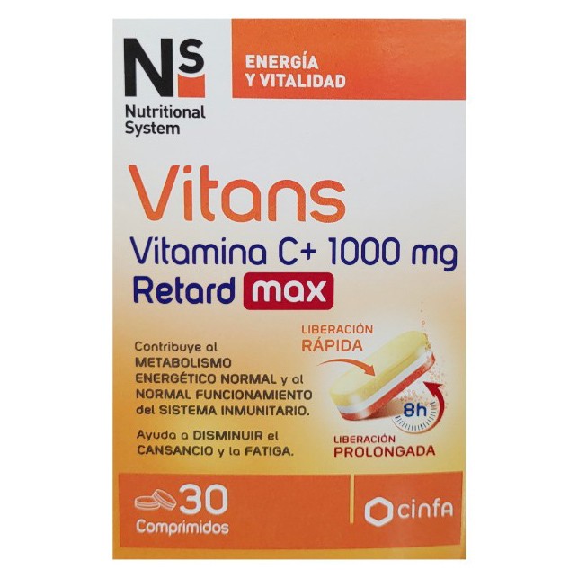 NS Vitans vitamina C+ 1000 Ret Max 30 comprimidos