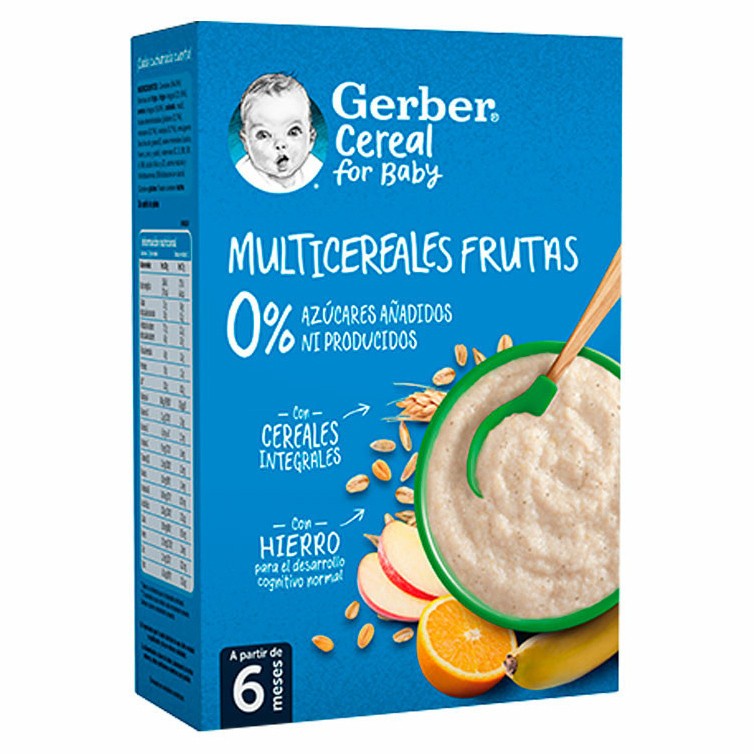 Gerber multicereales fruta 0% 270g