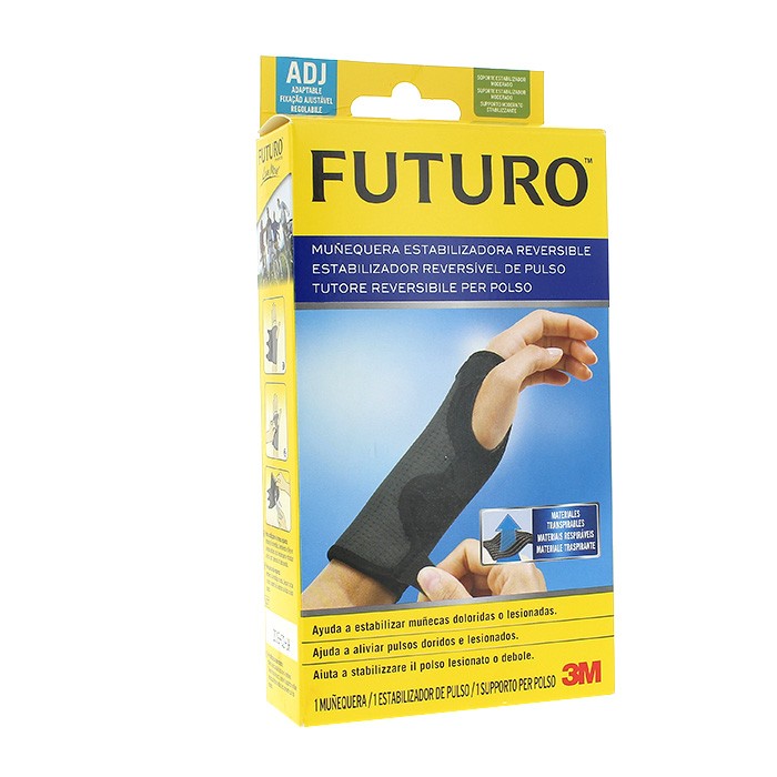 MUÑEQUERA NEGRA FERULA FUTURO AJUSTABLE