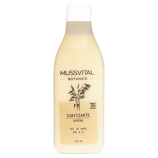 Mussvital Botanics gel de baño suavizante de avena 750ml