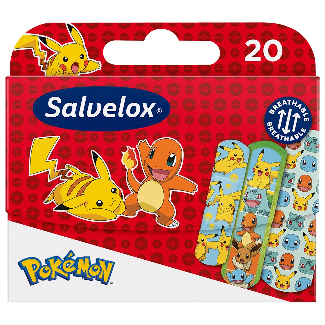 Salvelox apósitos de Pokemon 20 unidades