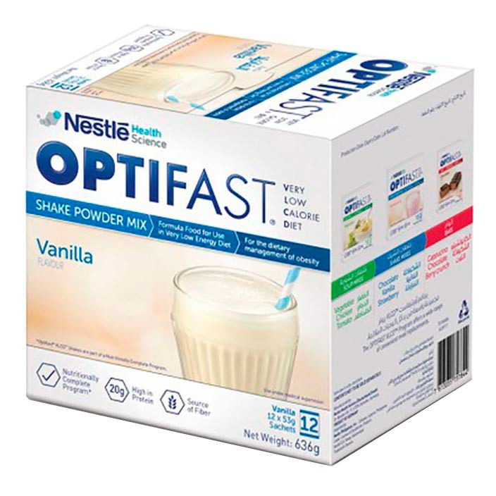 Nestlé Optifast batido vainilla 12 sobres 55g