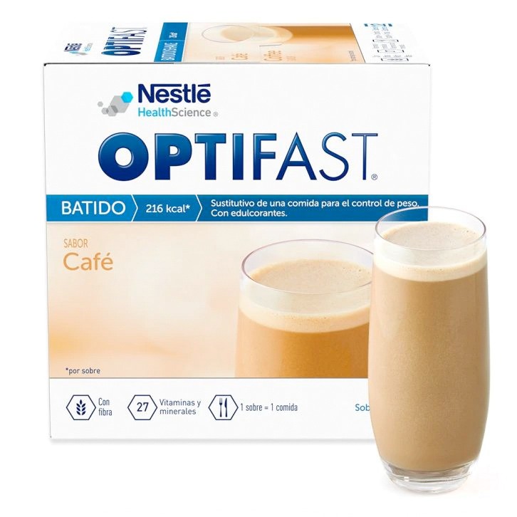 Nestlé Optifast batidos para sustituir una comida con sabor a café