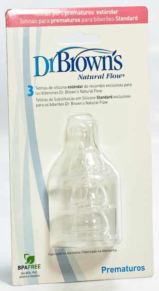 Dr.Brown's tetina estandar prematuro 2u