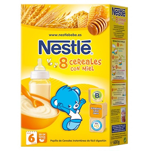 Nestlé 8 cereales miel 600 g