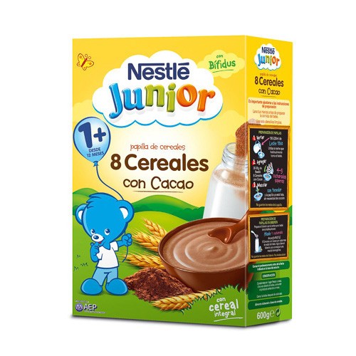 Nestlé Papilla 8 cereales al cacao 600g