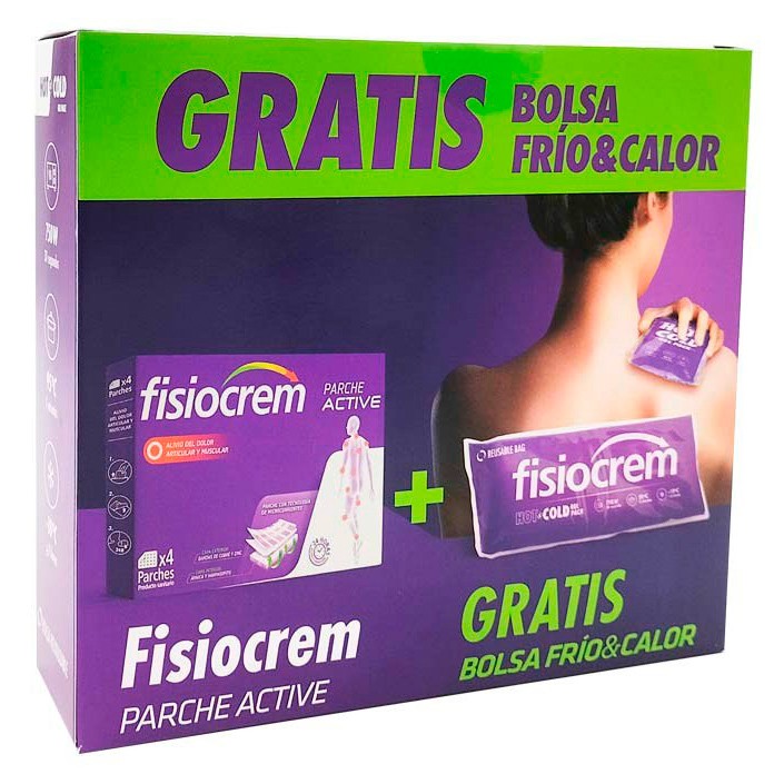 Fisiocrem pack parche active + bolsa frío calor 4u