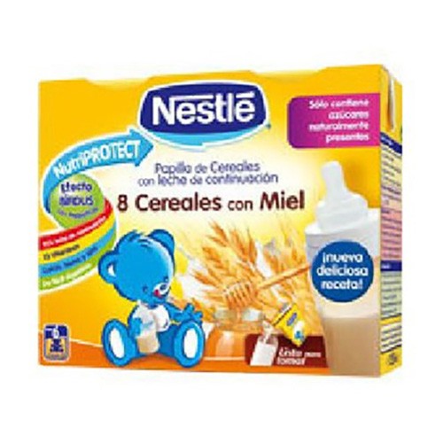 Nestlé Papilla líquida multicereales con miel 2x250ml