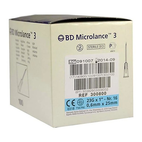 BD Microlance bd aguja 0,6mmx25mm 100u