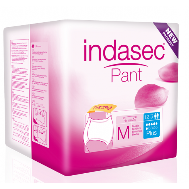 Indasec pant plus talla media 12 unidades