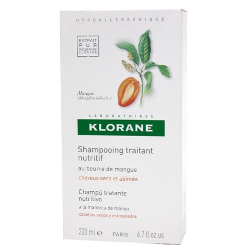 Klorane champú tratante nutritivo con manteca de mango 200ml