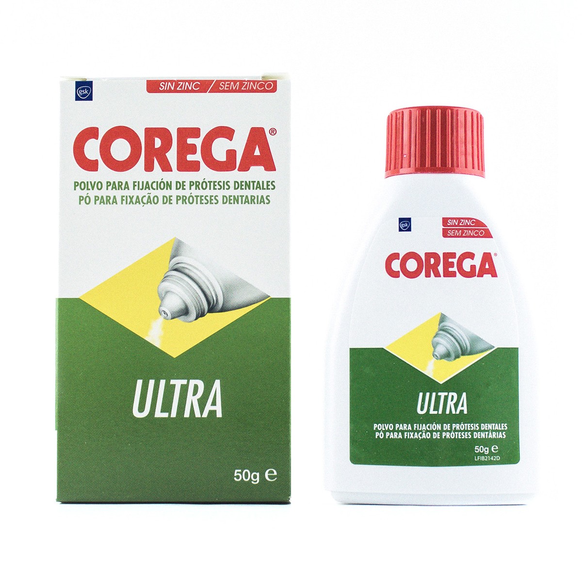 Corega ultra polvo 50g